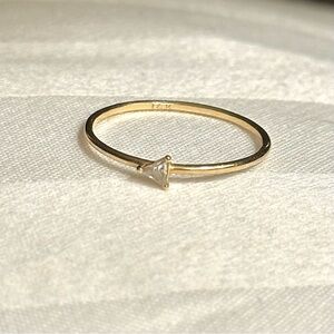 Melanie Casey Trillion Diamond Ring